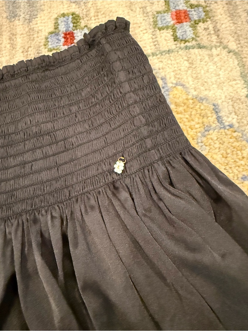 New Women’s Natural Life Daisy Skort High Waisted Satin Skort Sleek Black Small - Picture 4 of 6
